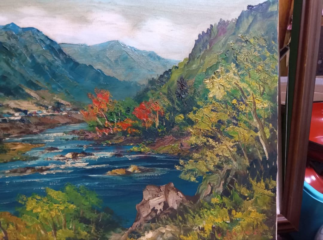 羽沢清水のF12号油彩が逸品です