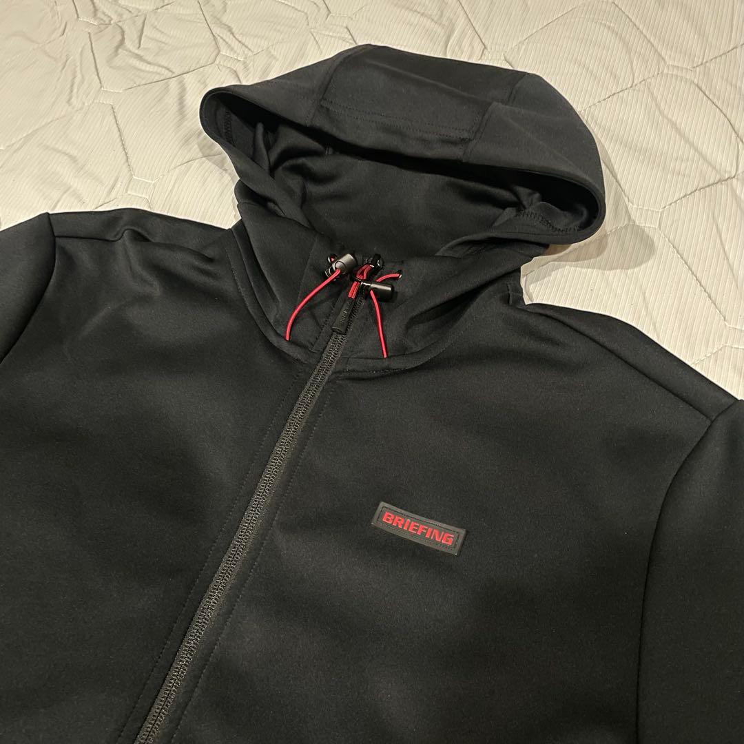 【超美品】BRIEFING パーカ ブラック 3Dロゴ ゴルフ ブリーフィング
