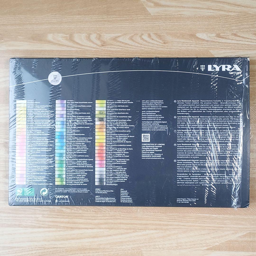 リラ 水彩色鉛筆 アクアレル 72色 セット