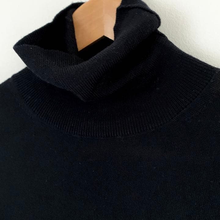 ミハラヤスヒロ　黒ニットロングワンピース