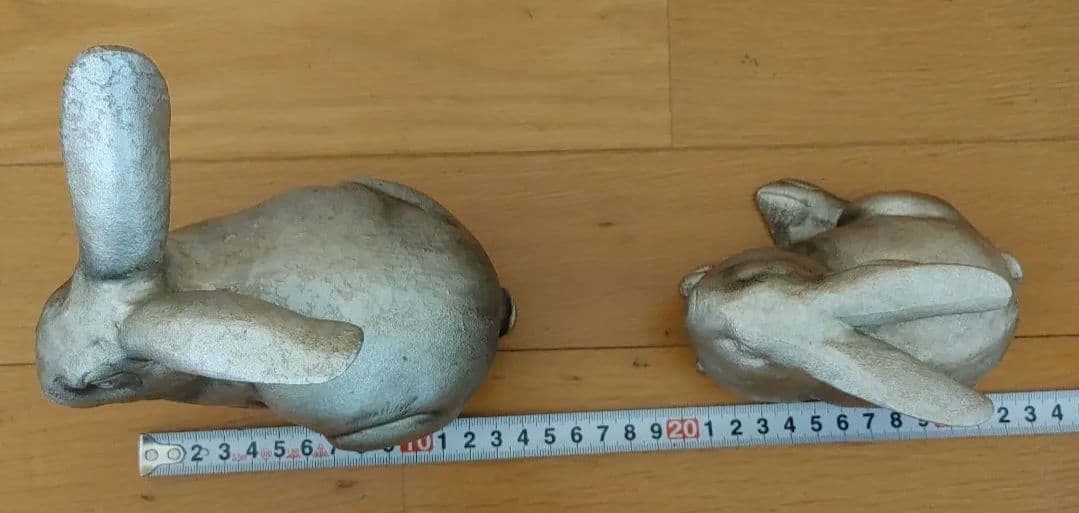 干支　ウサギの置物セット