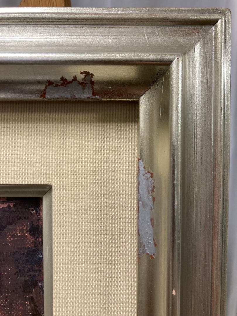 油彩 油絵 石仏【山本吉雄】 『美術大鑑』•『美術年鑑』日展特選 P4号