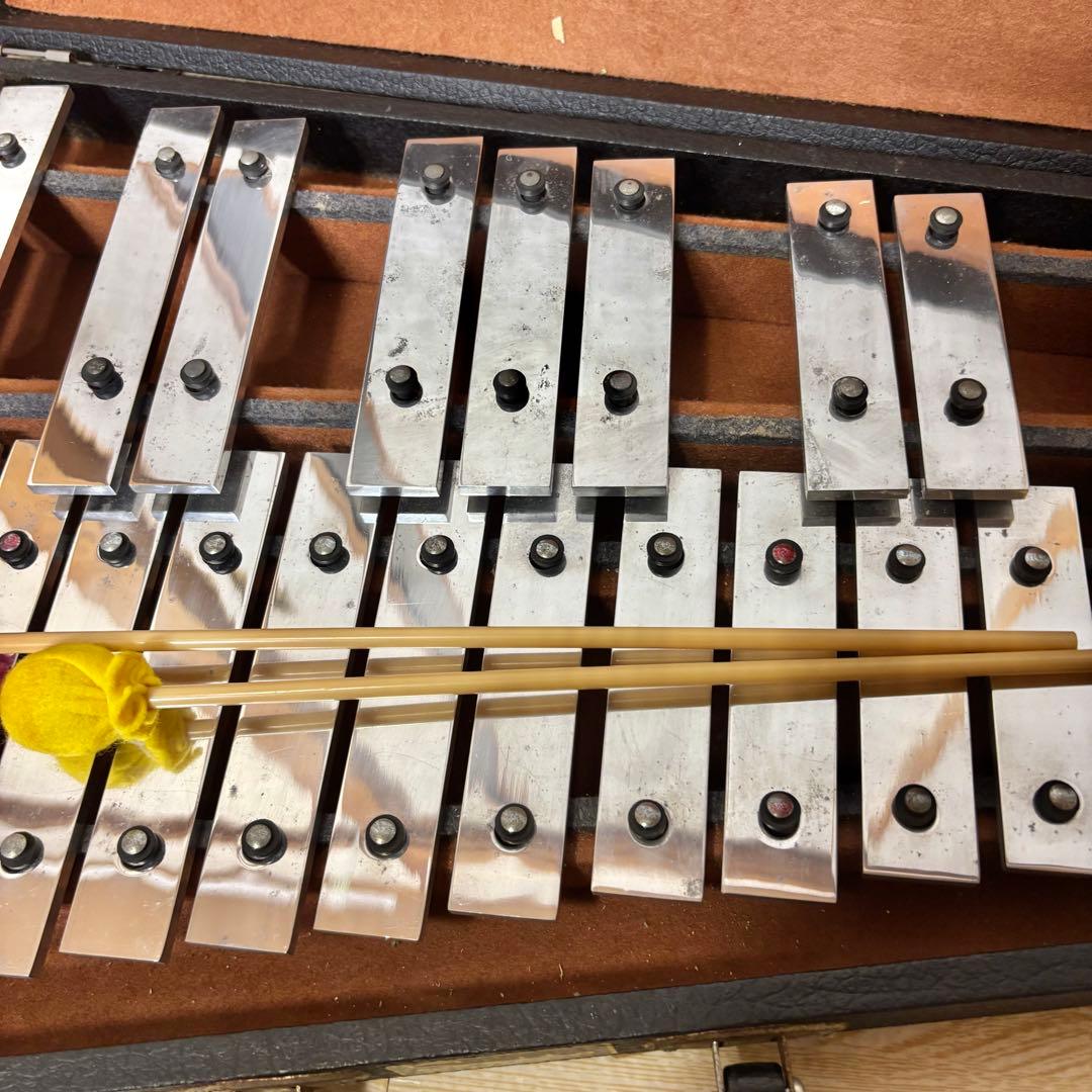 Saito グロッケン 鉄琴 ハードケース マレット付 サイトウ