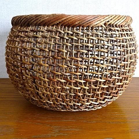 新品 あけびかご 中川原信一 光原社