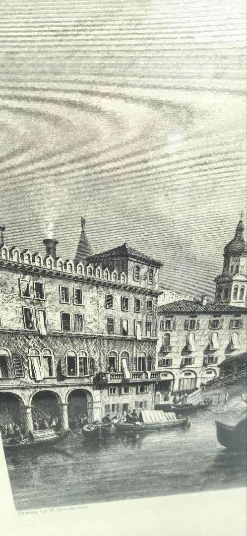 水辺の風景 木製フレーム