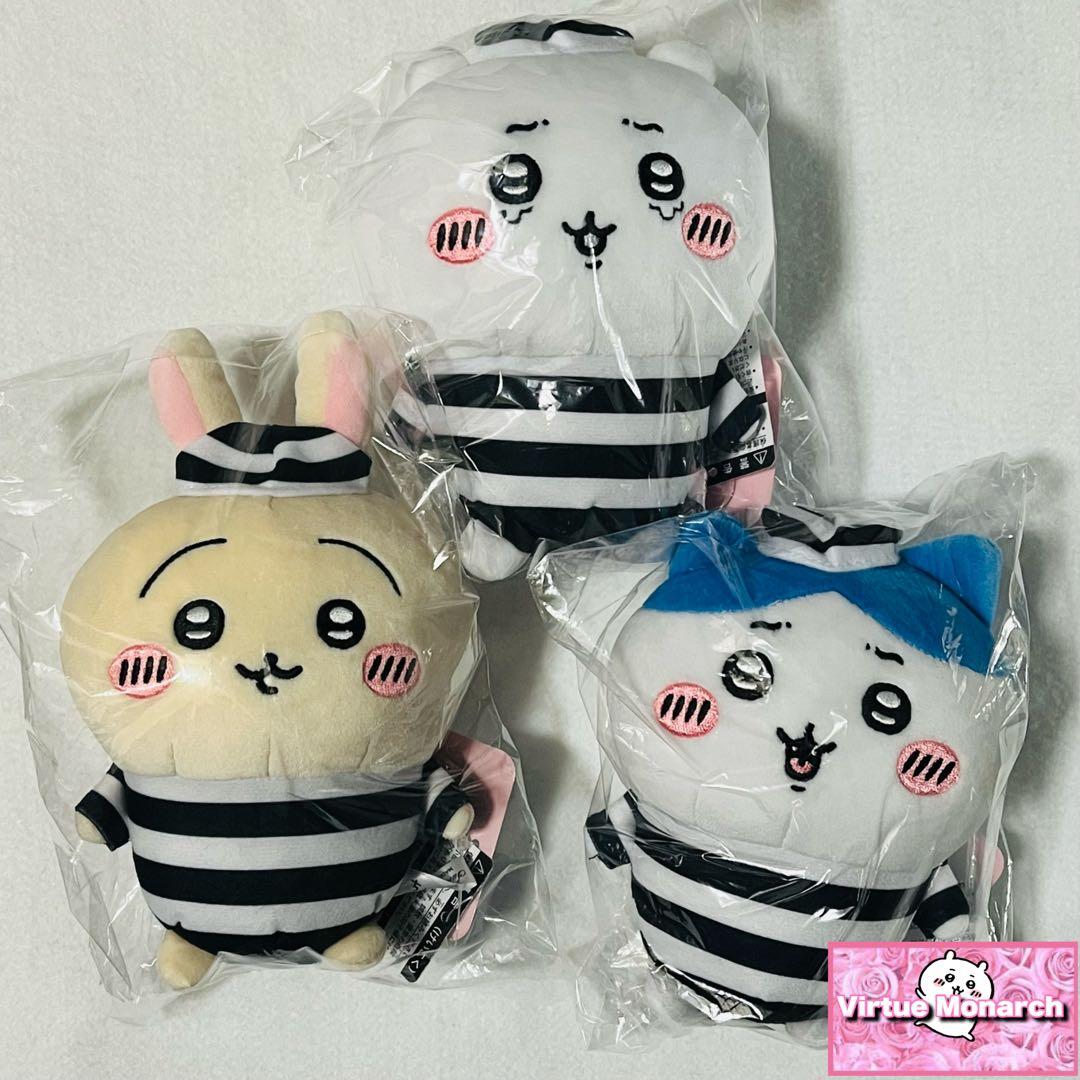 ナガノキャラクターズ ぽてたまぬいぐるみ　ちいかわ・ハチワレ・うさぎ・囚人セット