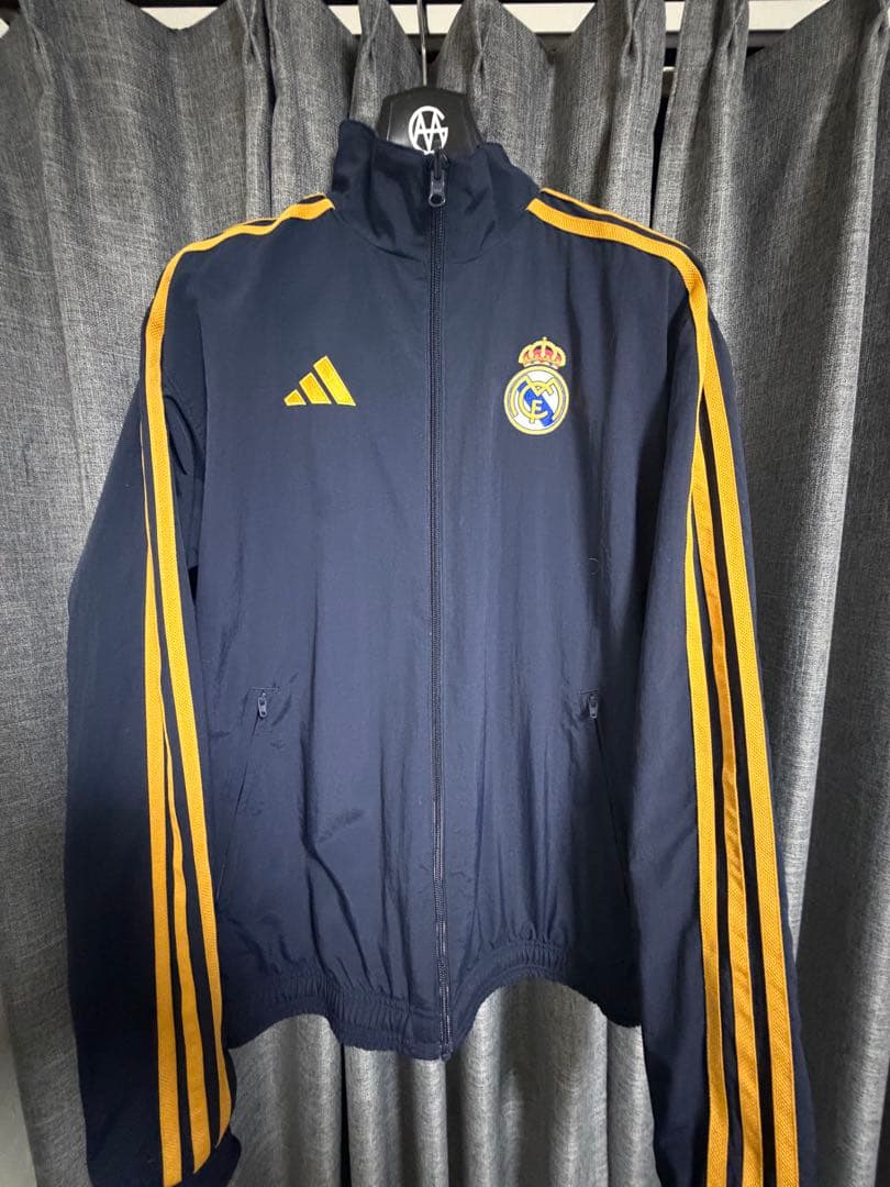 adidas Real Madrid ジャケット ネイビー 紫