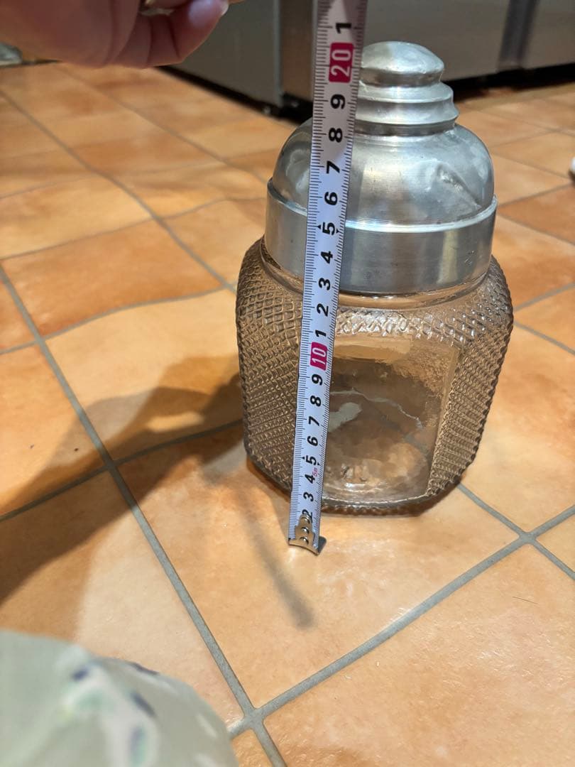 ストレージジャー ヴィンテージ　1285年　ナカノガラス缶　昭和レトロ　当時物