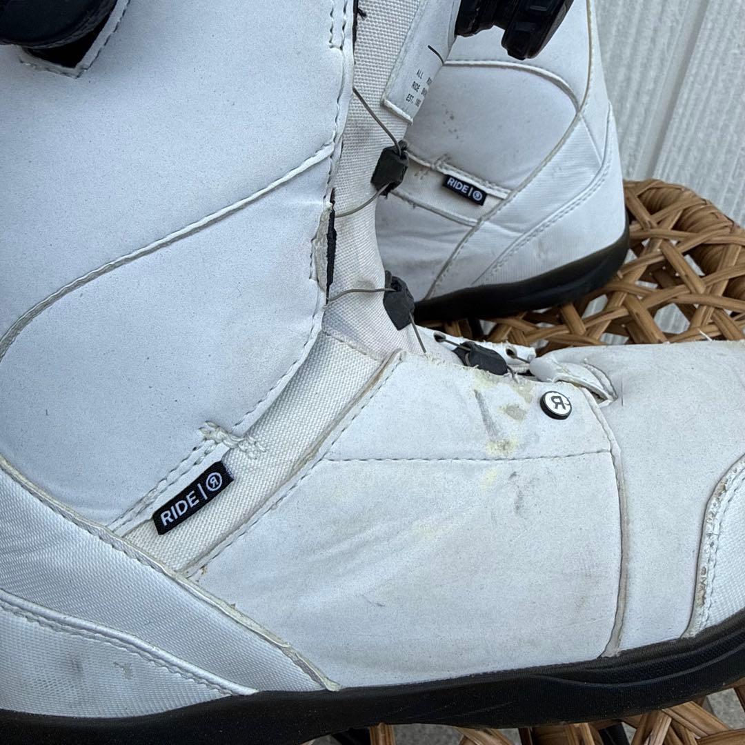 RIDE ホワイト スノーボードブーツ スノボ　ブーツ　BOA 白