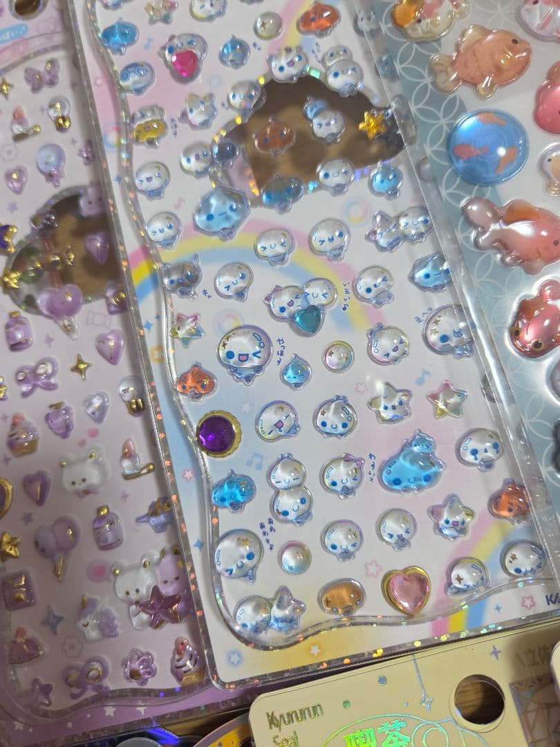 シールまとめ売り　コットンパフィー　おはじき　うるちゅる