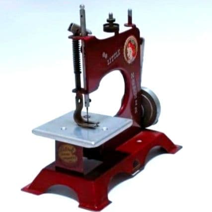ビンテージ トイミシン リトルマザー 赤 LITTLE MOTHER スチール製