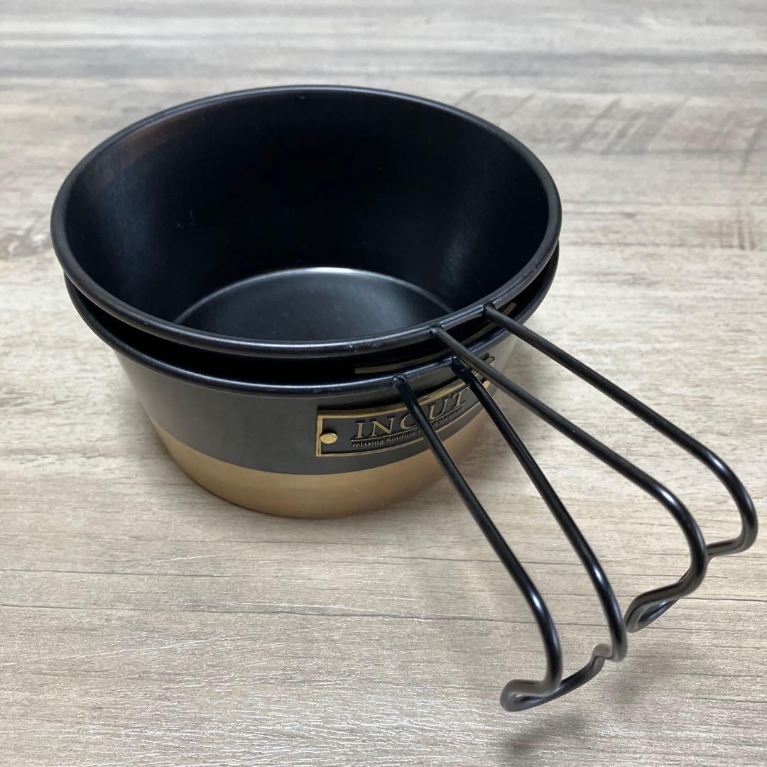 希少 INOUT シェラカップ 2個セット ブラック/ゴールド