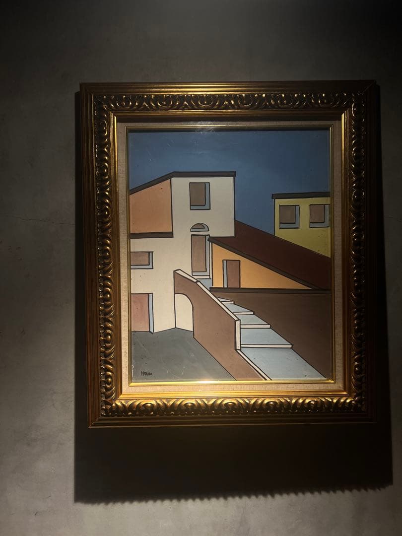 Italy import 肉筆油彩画　証明あり