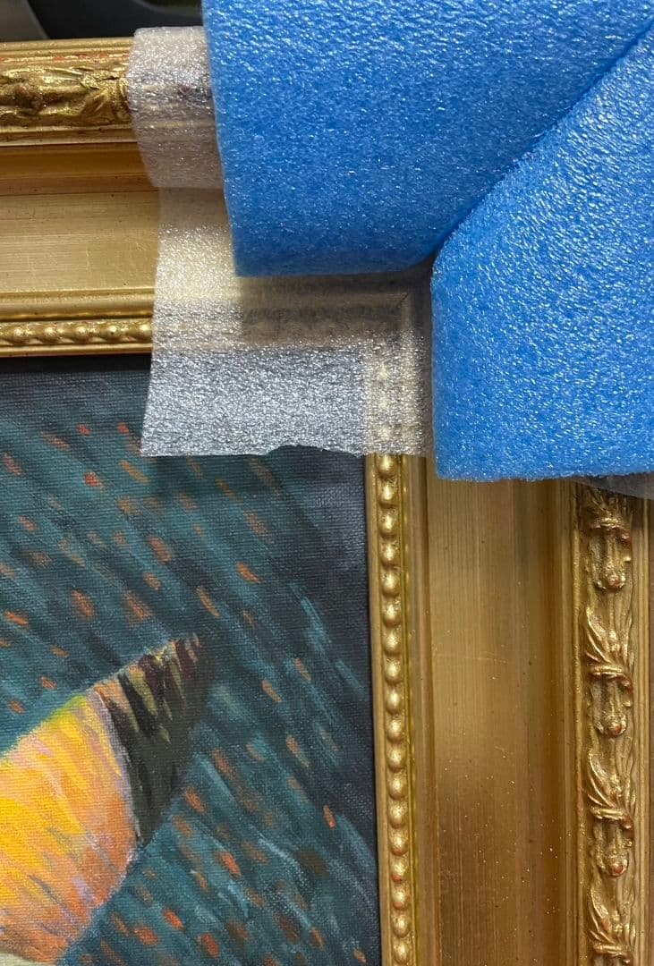 レア 超希少 ゴッホピカチュウ　キャンバスアート　金枠　Sサイズ ゴッホ美術館