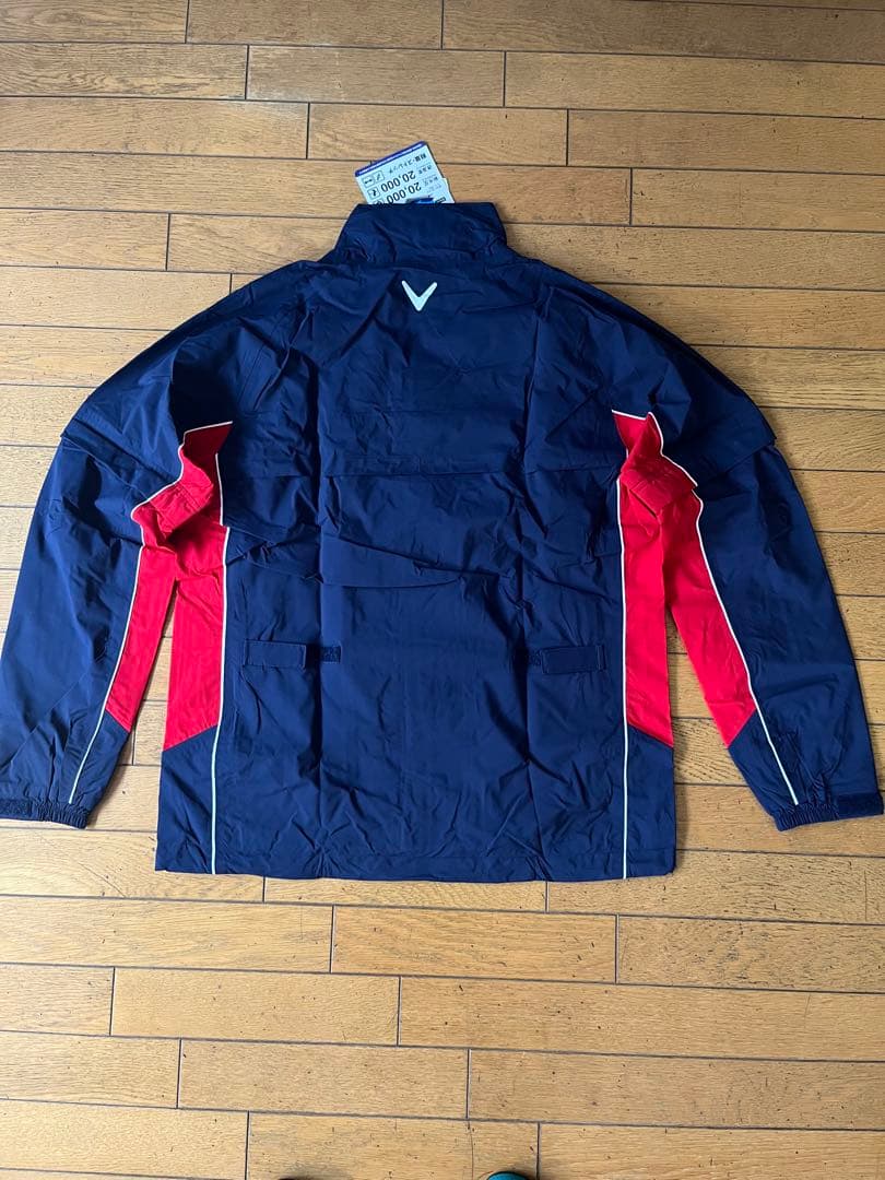 【Callaway】 レインウェア ネイビー×レッド