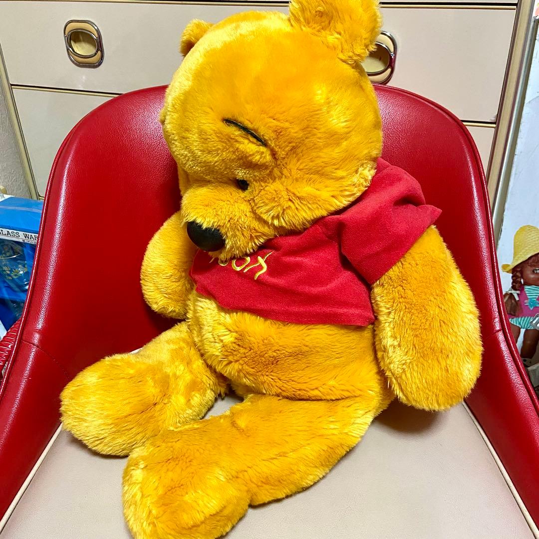 レトロ ディズニー くまのプーさん 大きな ぬいぐるみ ハンドパペット