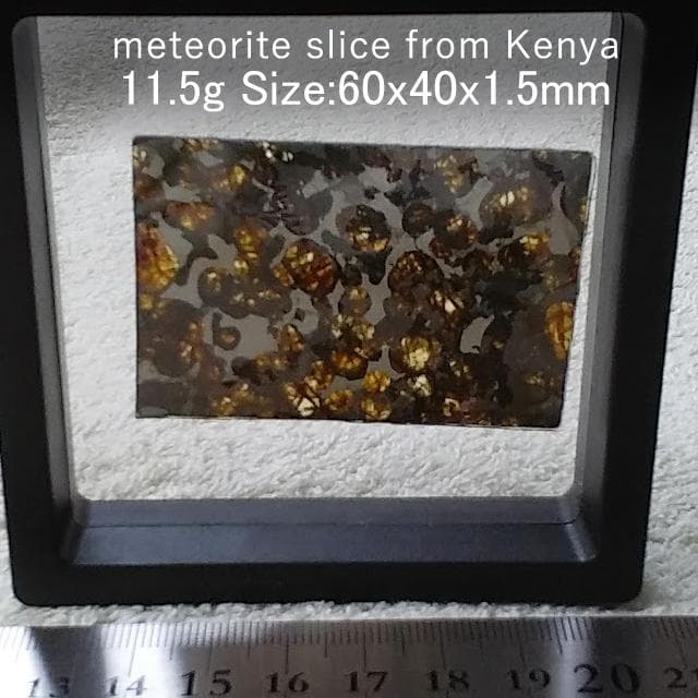 11.5g　パラサイト隕石　セリコ隕石　鉱物標本　隕石