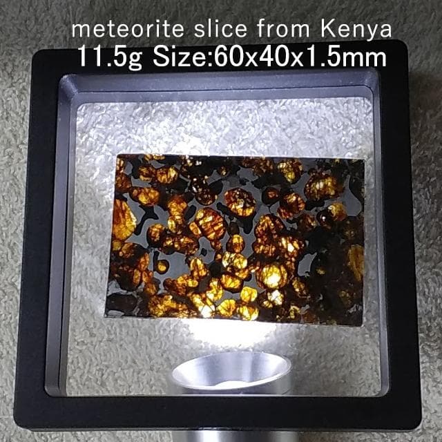 11.5g　パラサイト隕石　セリコ隕石　鉱物標本　隕石