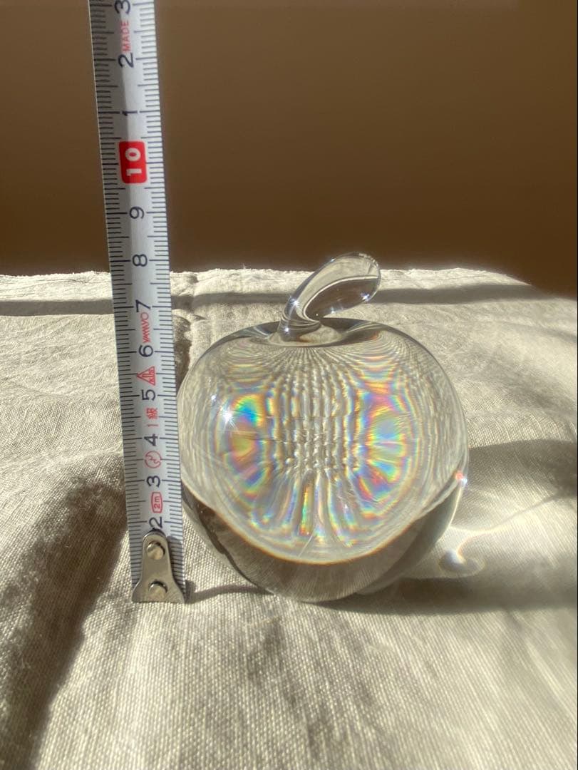 Tiffany & Co. リンゴ型ガラスオブジェ