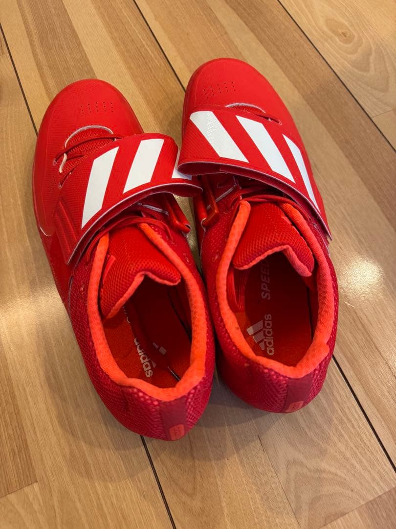 adidas 陸上 投擲用スパイク 赤　28.5cm adizeroレッド