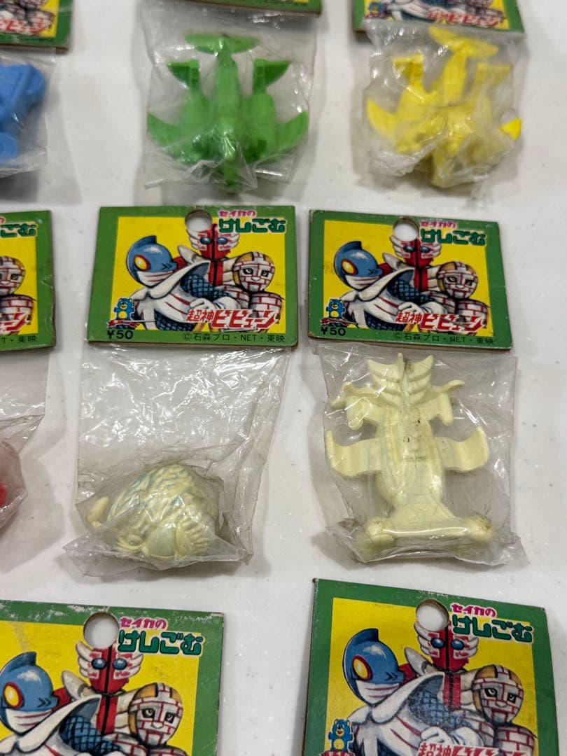 セイカ　消しゴム　超神ビビューン　レトロ　当時物　おもちゃ　石森プロ　戦隊モノ