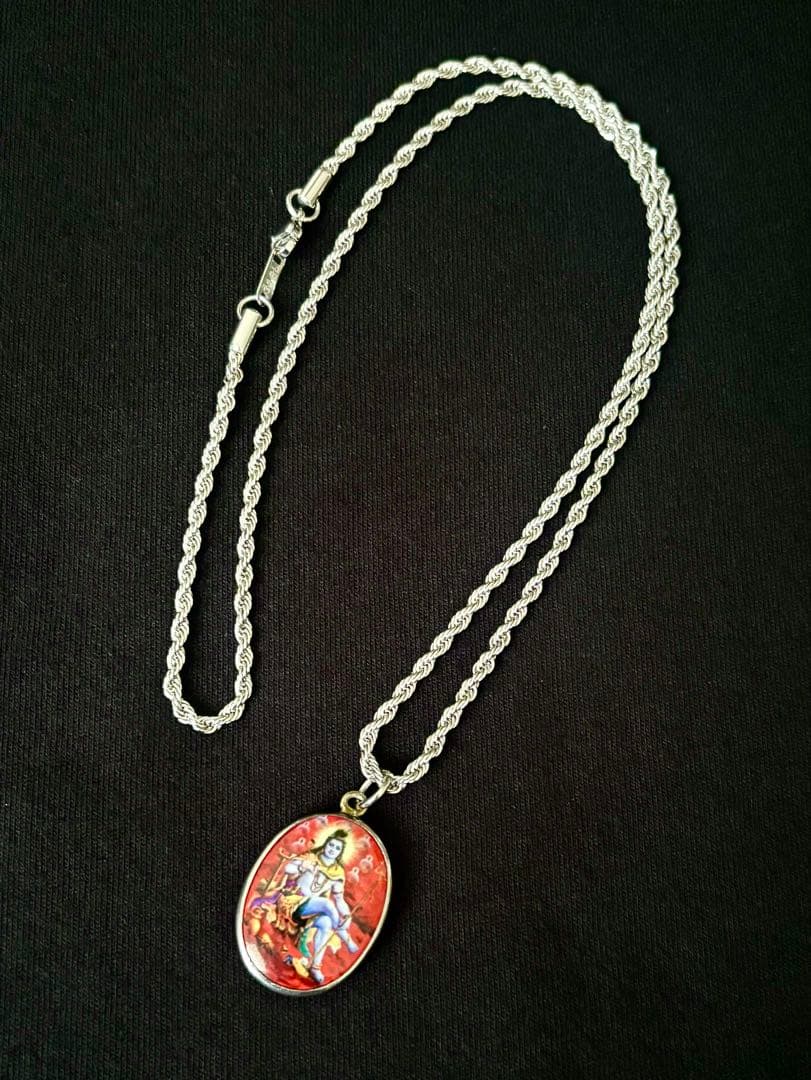 【レア柄】藤井風さん　シヴァ神《レッド》オームペンダント⭐︎おまけつき