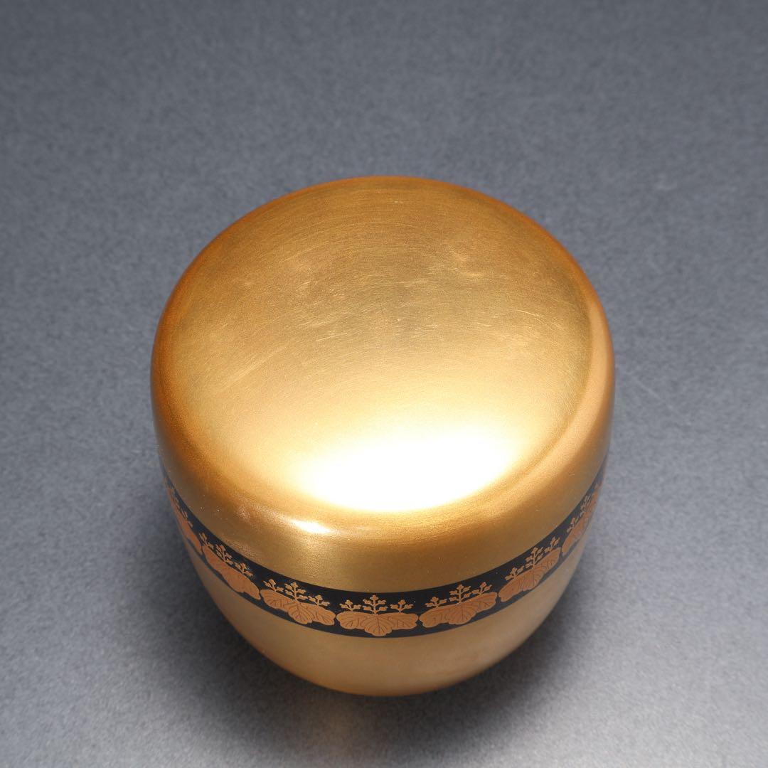 棗　桐　大棗　裏千家鵬雲斎花押　箱書　共箱　R1626お11