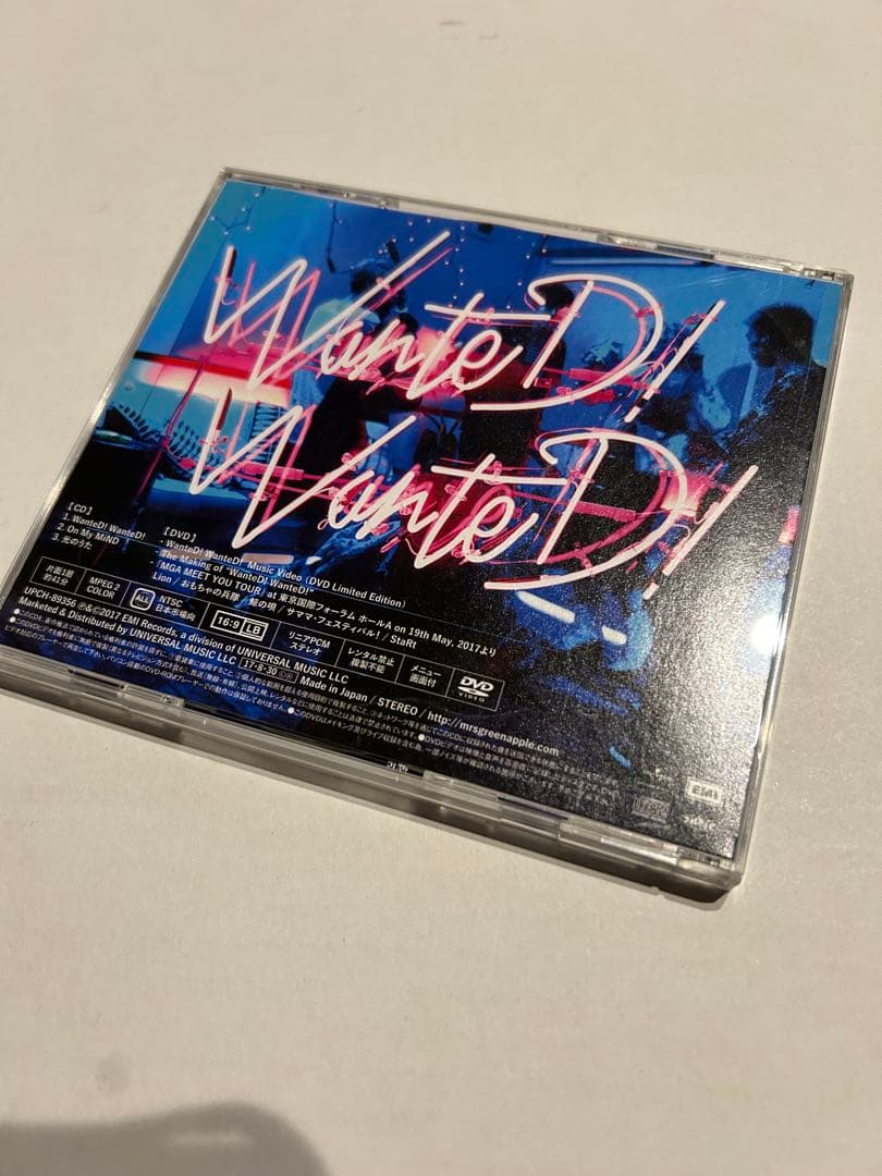 ミセスグリーンアップル初回限定盤DVD付　WanteD! WanteD!