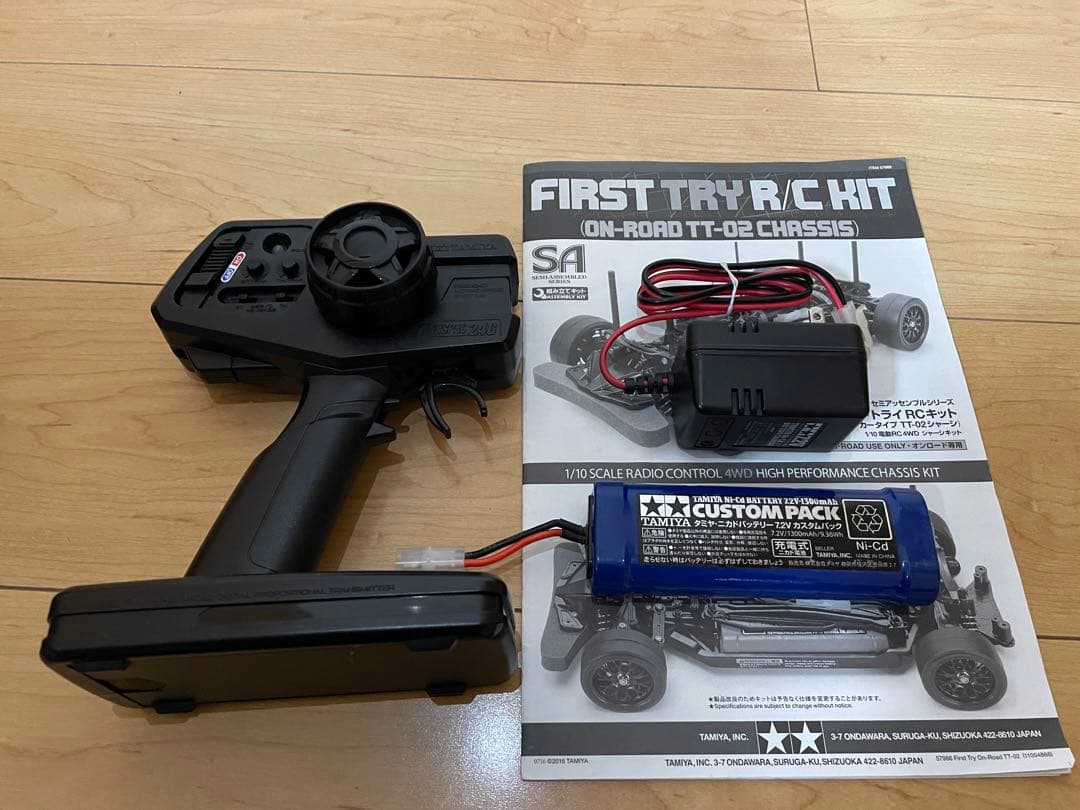 【Acco】 タミヤ　TT02 2台セット　AMG ベンツ　ランエボ7