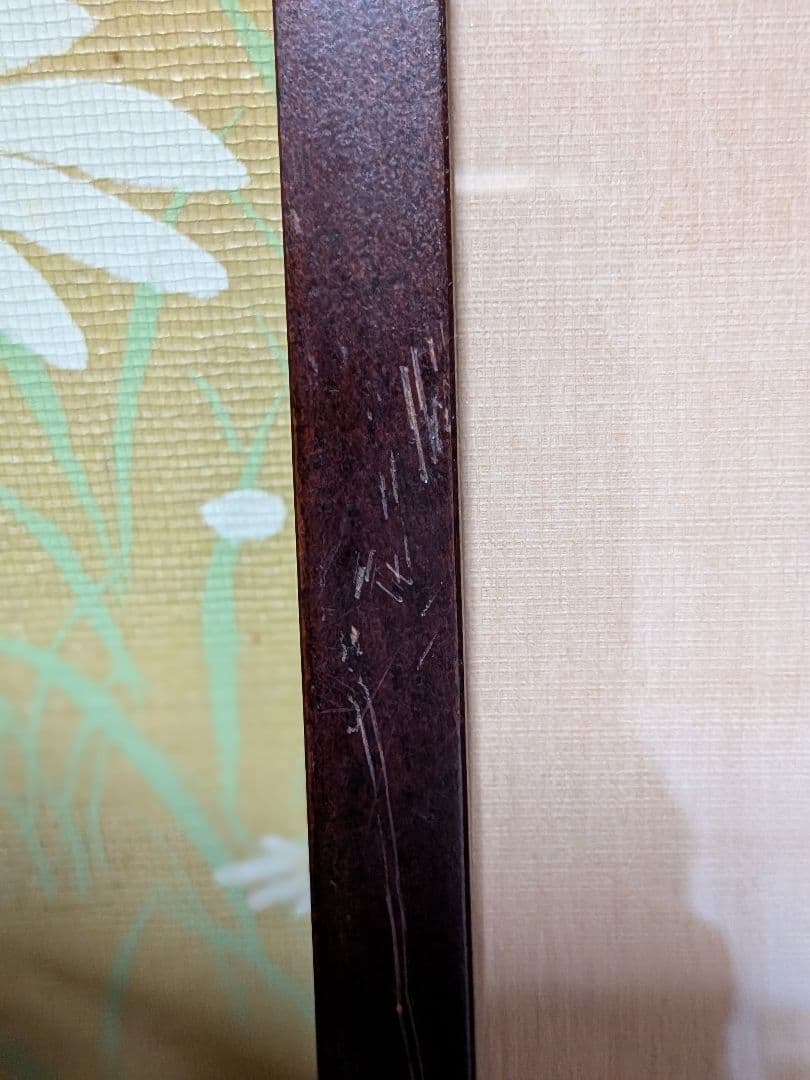 日本画の仏像 、仏様、木製フレーム付き