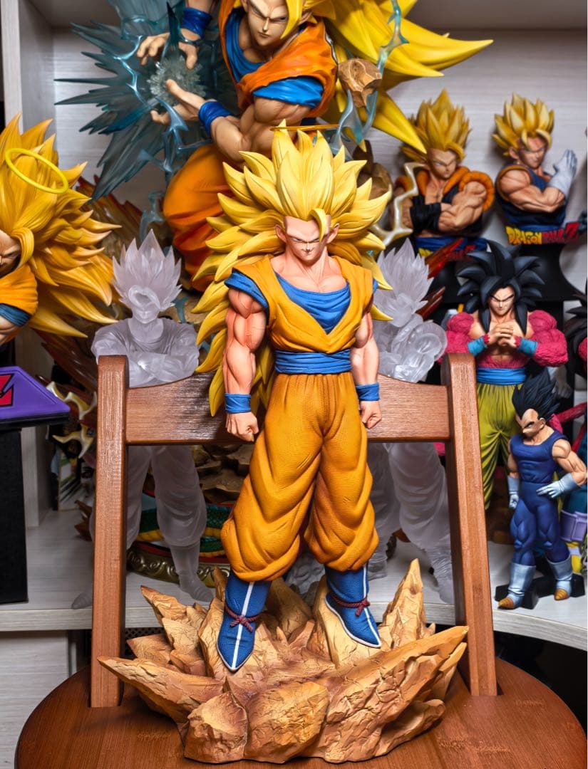 ドラゴンボールガレージキット　超サイヤ人3孫悟空　レジン スタチュー　アニメ版