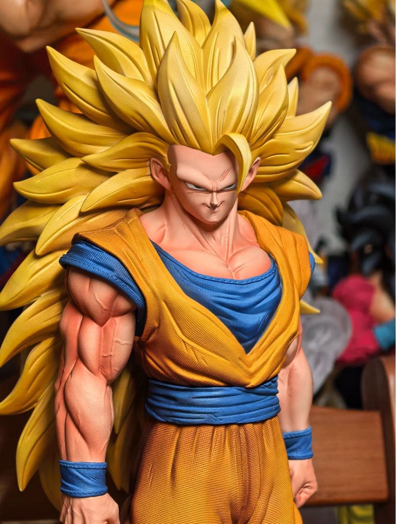 ドラゴンボールガレージキット　超サイヤ人3孫悟空　レジン スタチュー　アニメ版