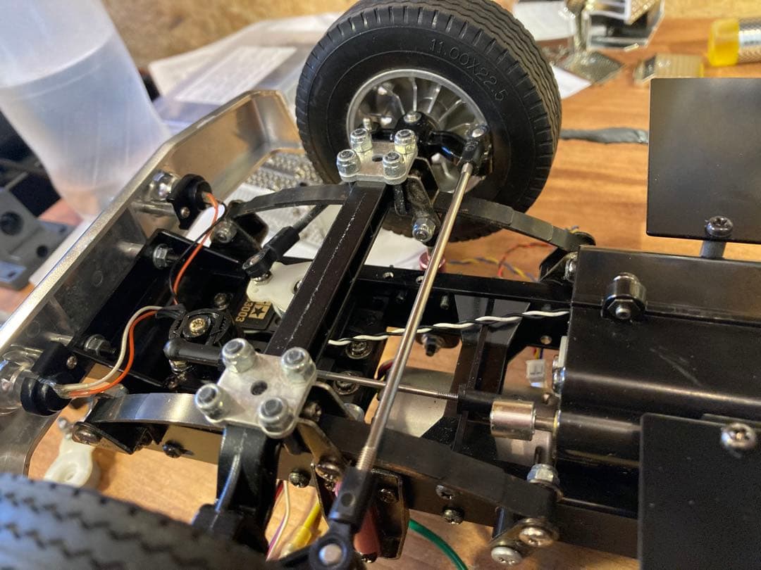 M様納車待ち　タミヤ　ナイトハウラーカスタム　フルオペ　サキールオレンジ