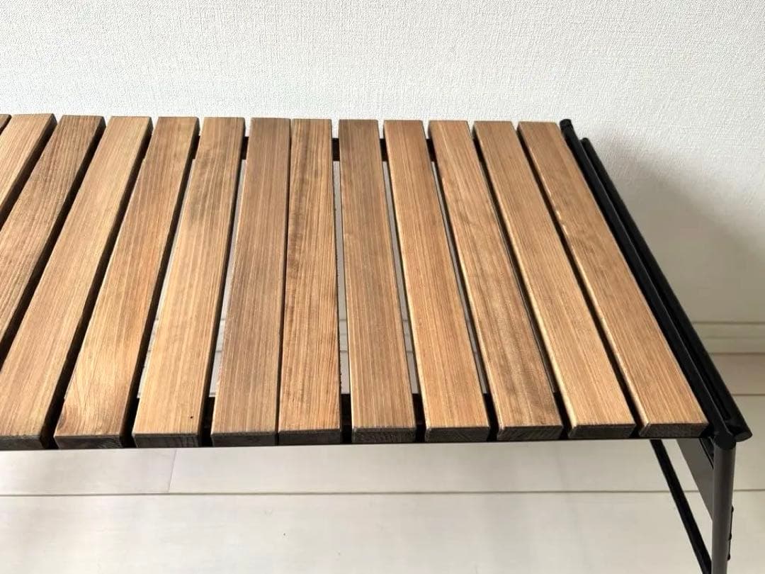 アイアン工房　アイアンテーブル（細板）　＋FIELDOORマルチ収納バッグset