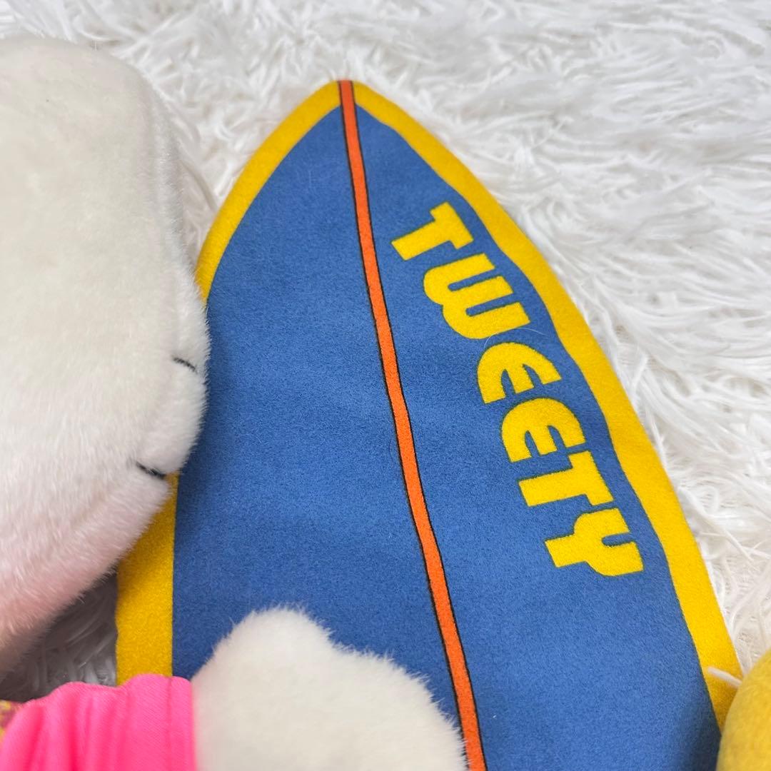 激レア　ハローキティ　トゥイーティー　コラボ　ぬいぐるみ　サーフボード　平成