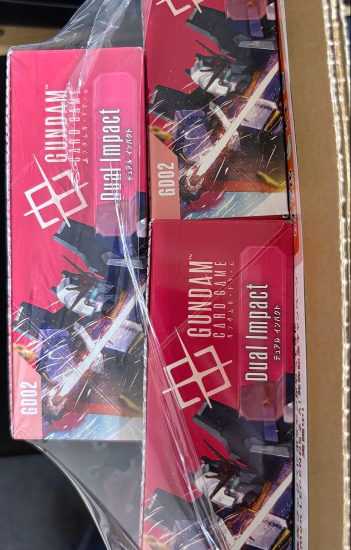 【新品未開封】ガンダムカード Dual Impact ブースター3BOX