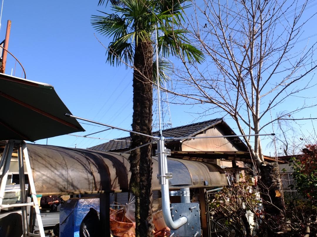 AM144MHz ステンレス製 小型高性能 GPアンテナ 耐入力200W！