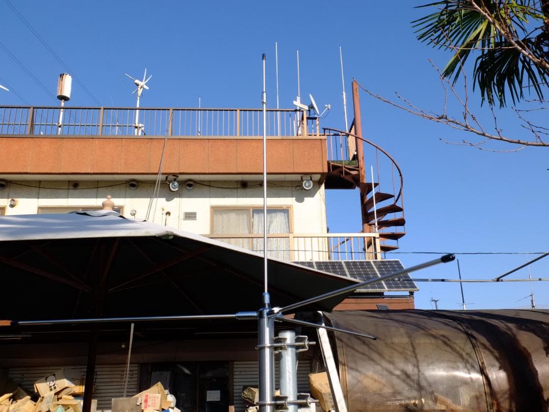 AM144MHz ステンレス製 小型高性能 GPアンテナ 耐入力200W！