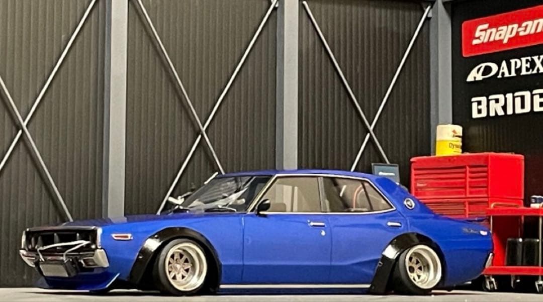 1/18 イグニッションモデル　スカイライン　ヨンメリ　GT-X 【ブルーメタ】