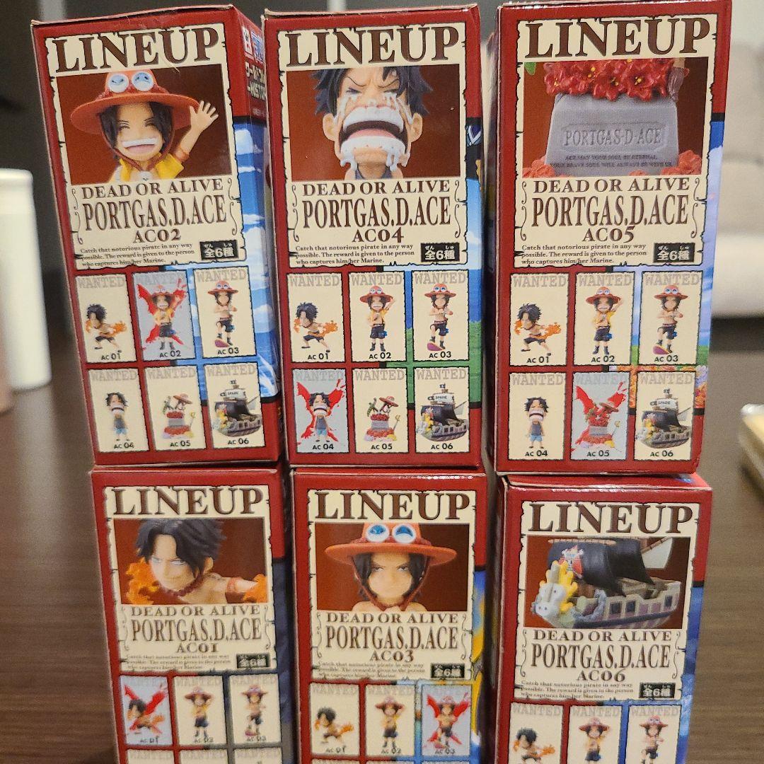 ワンピース ワーコレ HISTORY OF ACE全6種類 コンプリート