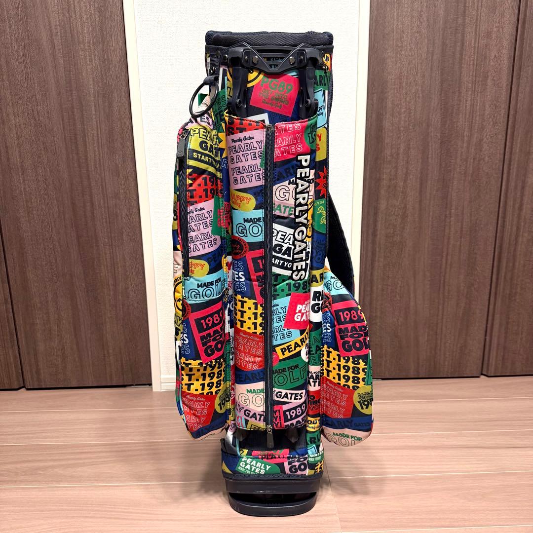 【希少】パーリーゲイツ キャディバッグ カラフルワッペン【極上品】