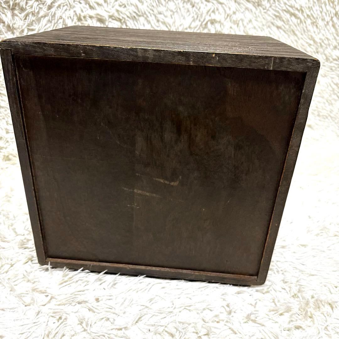 薬箪笥 薬草棚 小物入れ 収納ボックス 古道具 引き出し棚　昭和レトロ