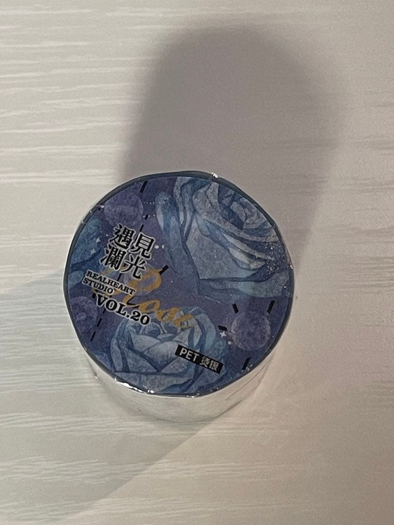 海外PETマステ 青バラ 花柄5本