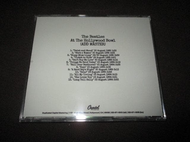 BEATLES hollywood bowl (VERY RARE 送料込）