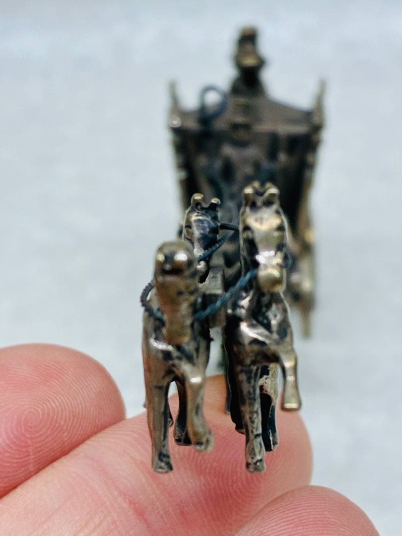 ビンテージ ヨーロッパ 皇室 馬車 ミニチュア 銀835 シルバー スターリング