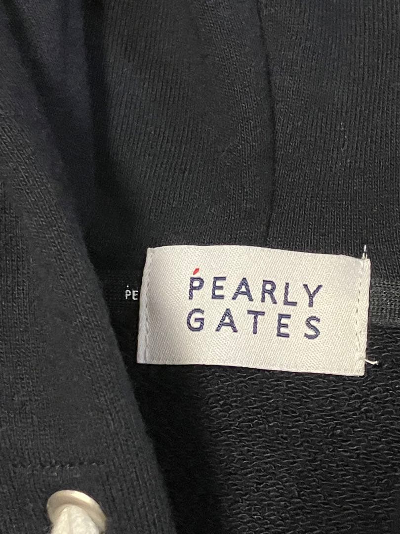 【極美品】PEARLY GATES ネイビーフード付きパーカー サイズ5
