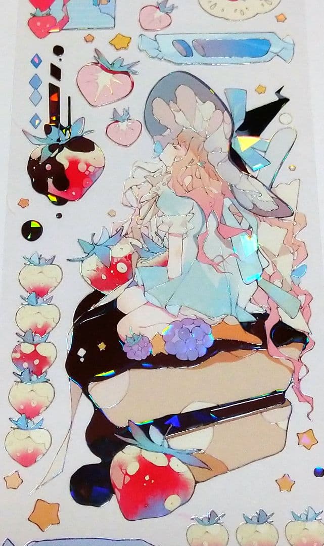 のこり１✩J830＃小萝莉(贝壳光)田小宝的星空切り売り海外人物マステ女の子