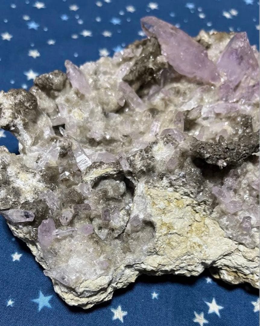 ＊8日まで＊ メキシコ ベラクルス州産 ベラクルスアメジスト 母岩付き原石