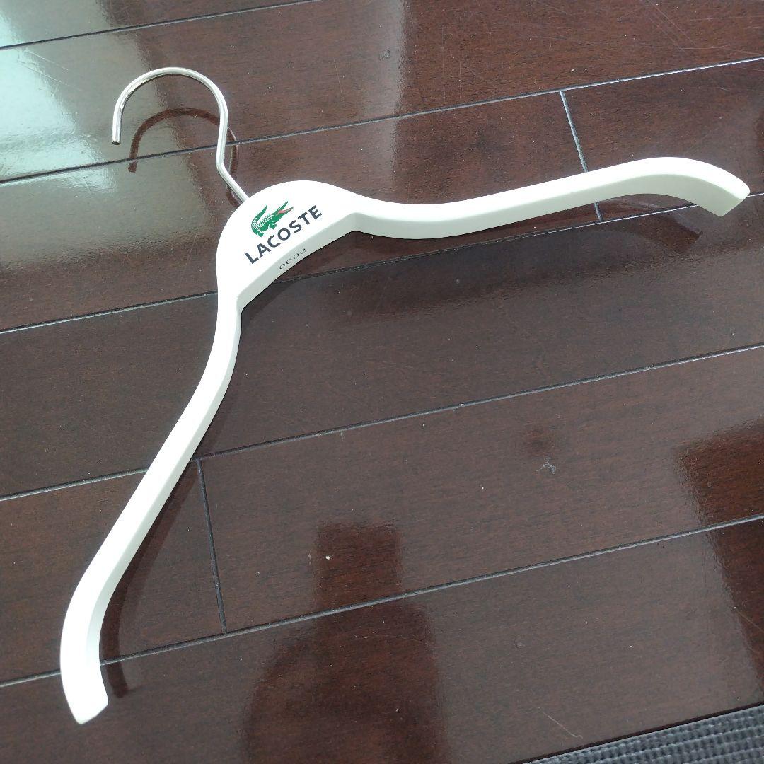 【LACOSTE 非売品】 ラコステ店舗用 木製ハンガー ホワイト 10本セット