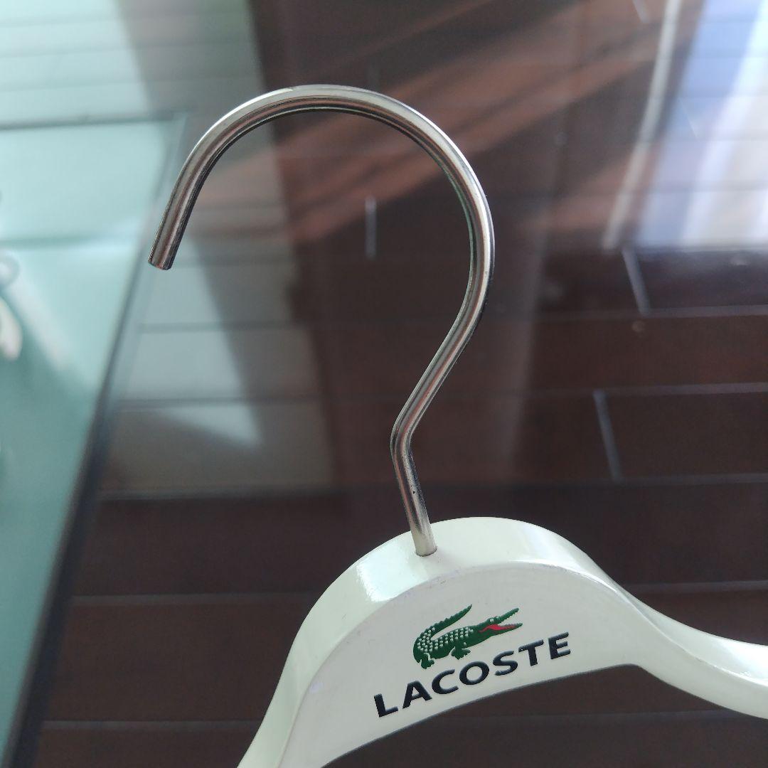 【LACOSTE 非売品】 ラコステ店舗用 木製ハンガー ホワイト 10本セット